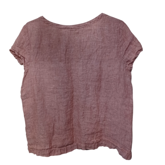 100% Linen Shirt by Cynthia Rowley Women's Large - Picture 2 of 9